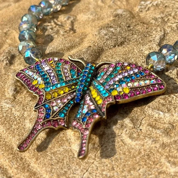 Heidi Daus Dazzling Crystal Butterfly Necklace - Picture 3 of 15